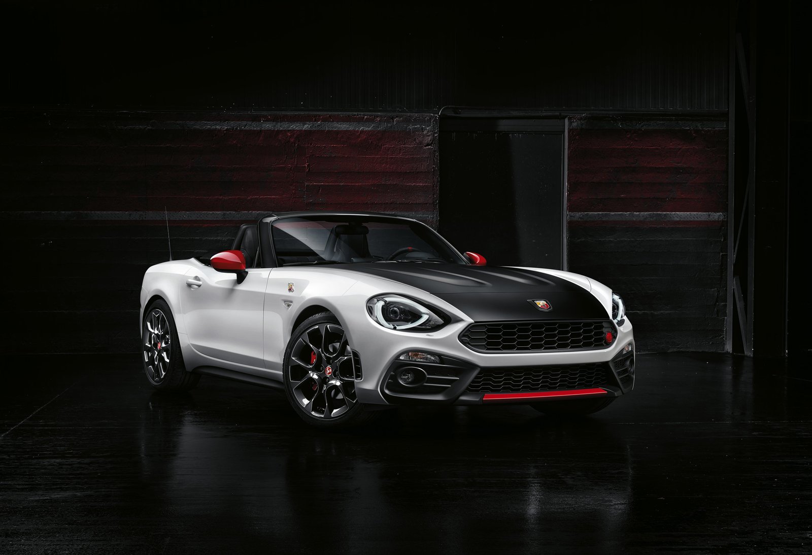 Sleek White Convertible Sports Car Wall Art