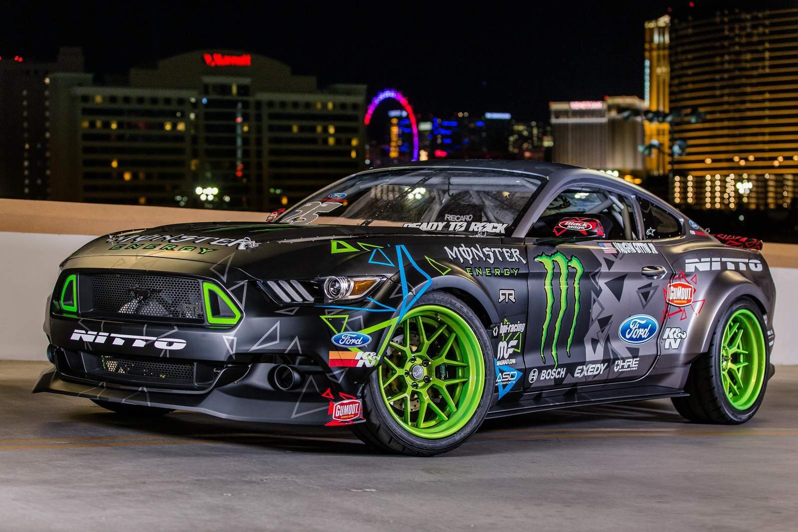 Monster Energy Mustang Drift Car Wall Art