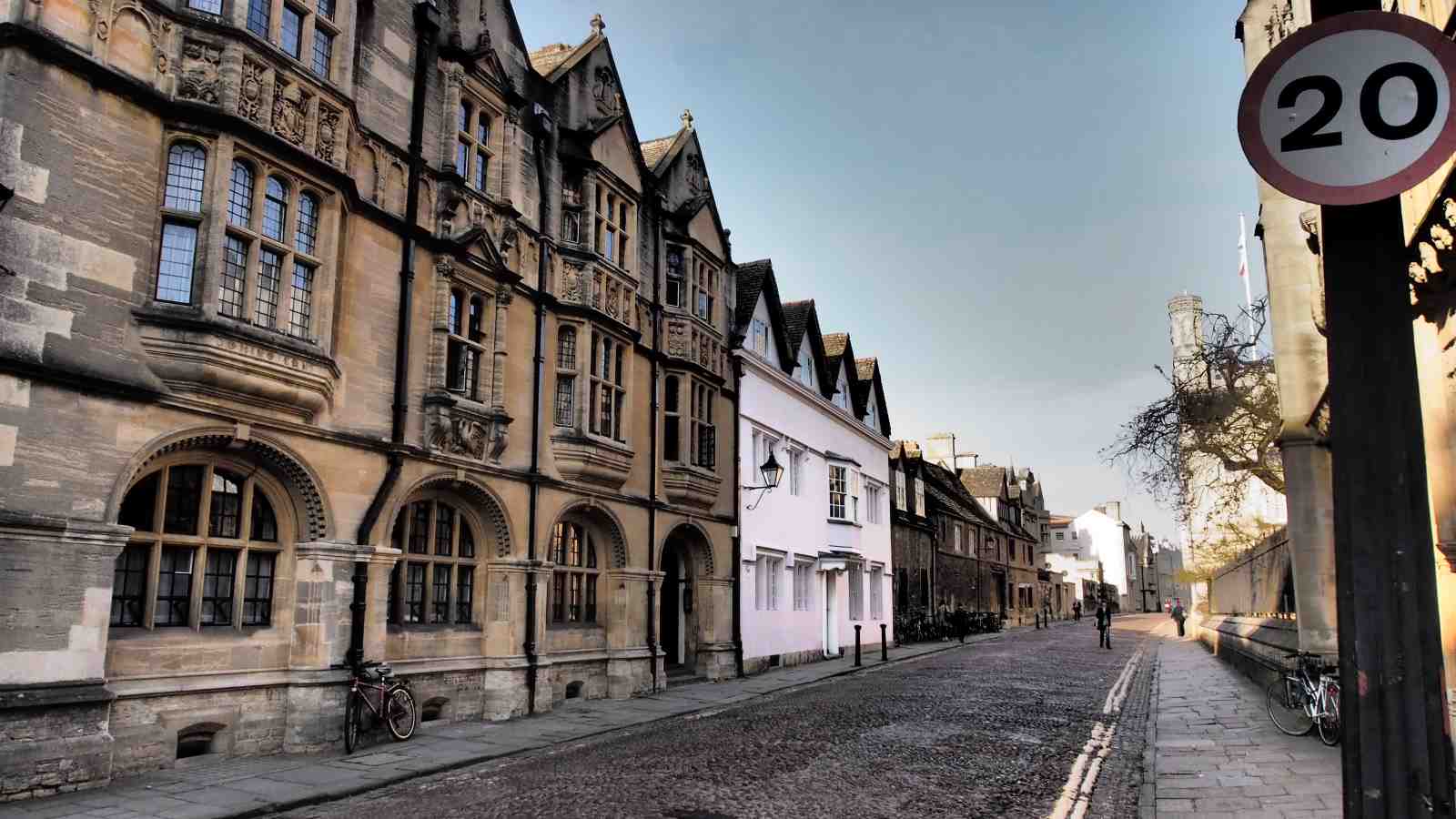 Historic Oxford Streetscape Wall Art