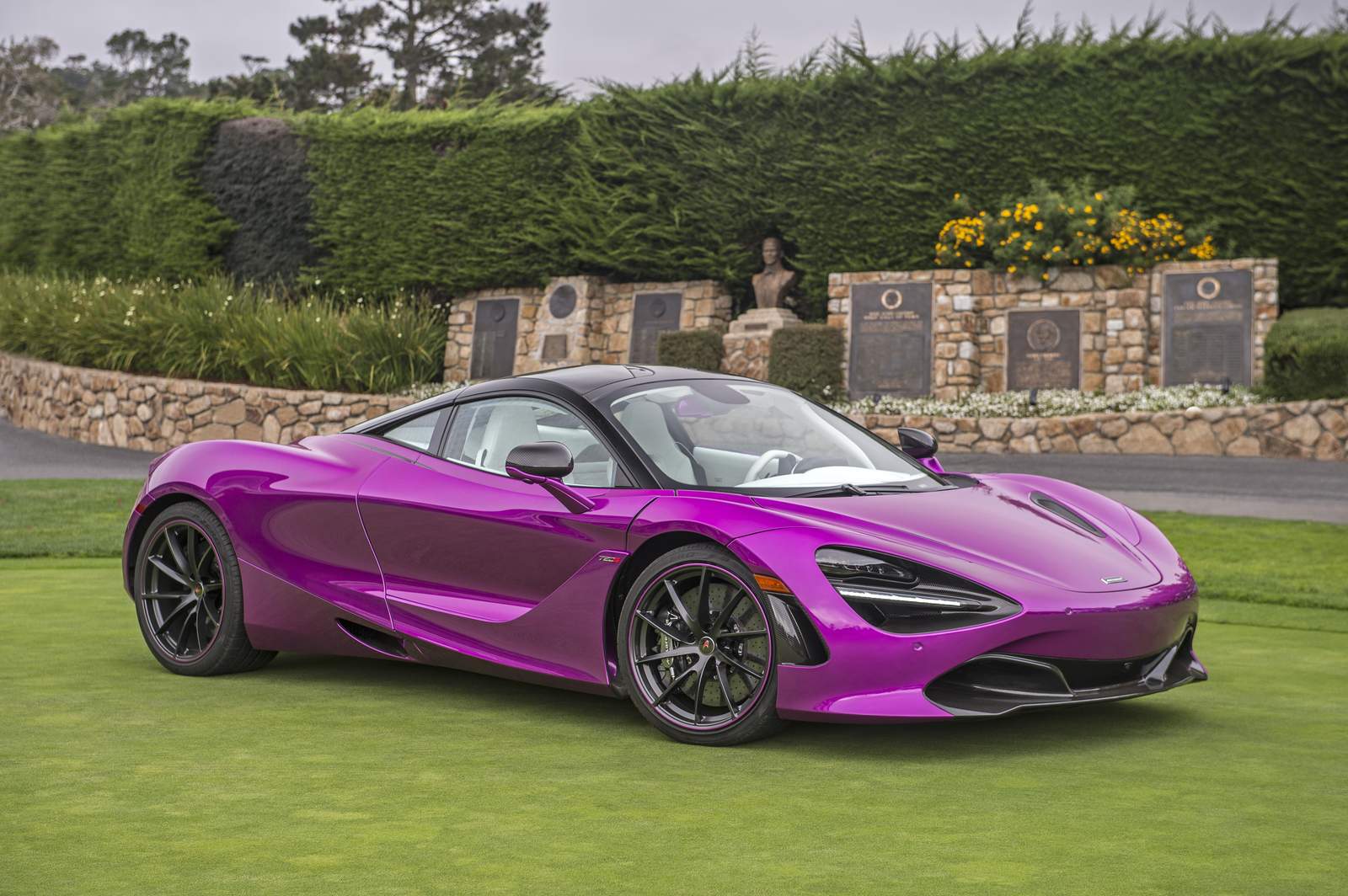 Vibrant McLaren 720S Purple Wall Art