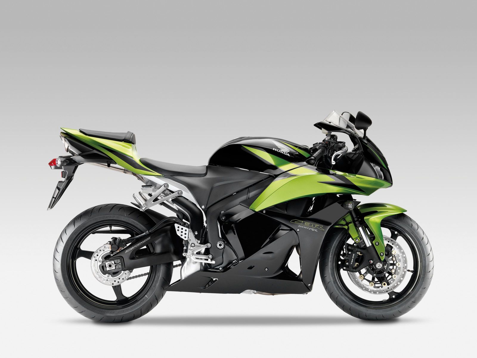 Honda CBR Sport Bike Green Black Wall Art