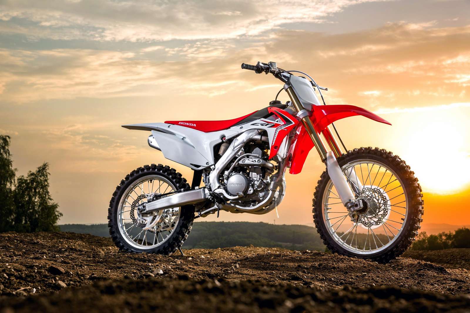 Dynamic Honda CRF Dirt Bike Sunset Wall Art