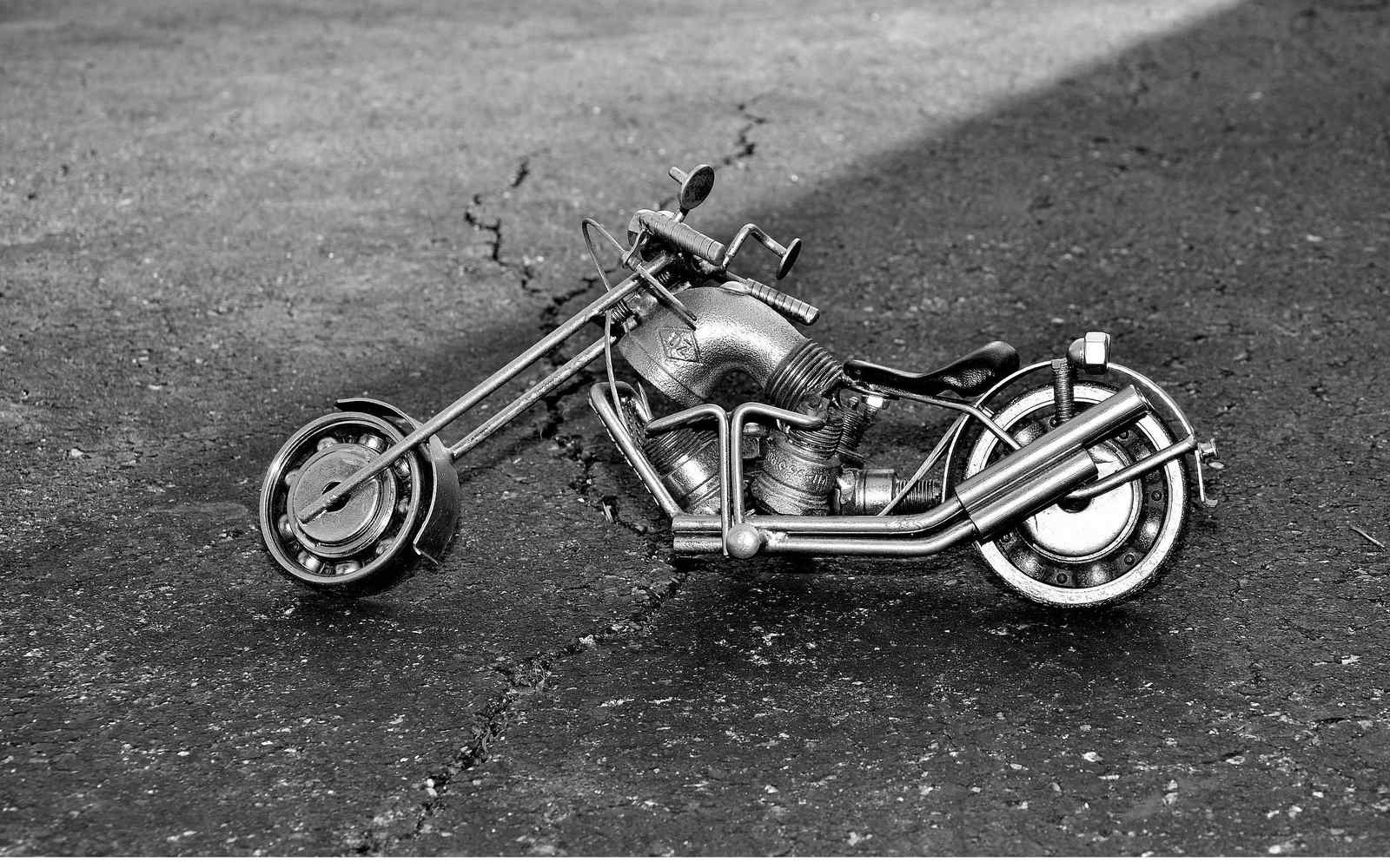 Chopper Motorcycle Biker Art Wall Art