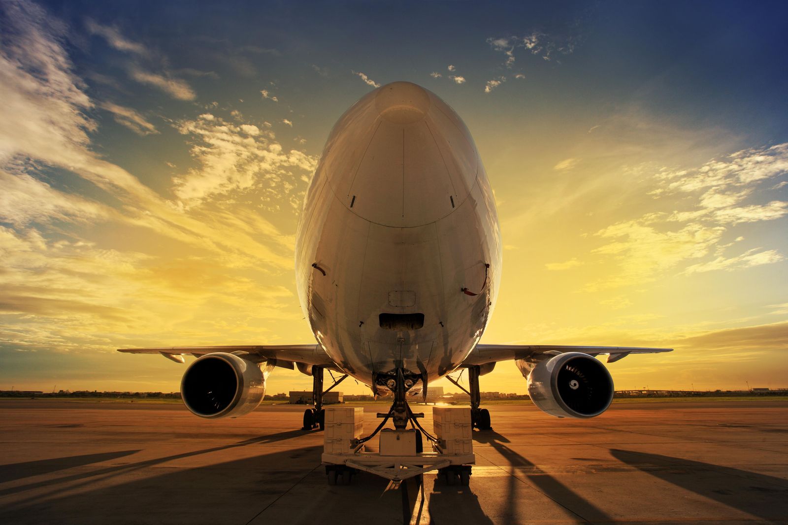 Jet at Sunset Wall Art | Aviation Art