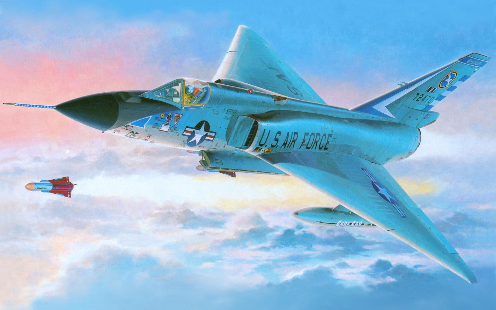 US Air Force Fighter Jet Art Wall Art