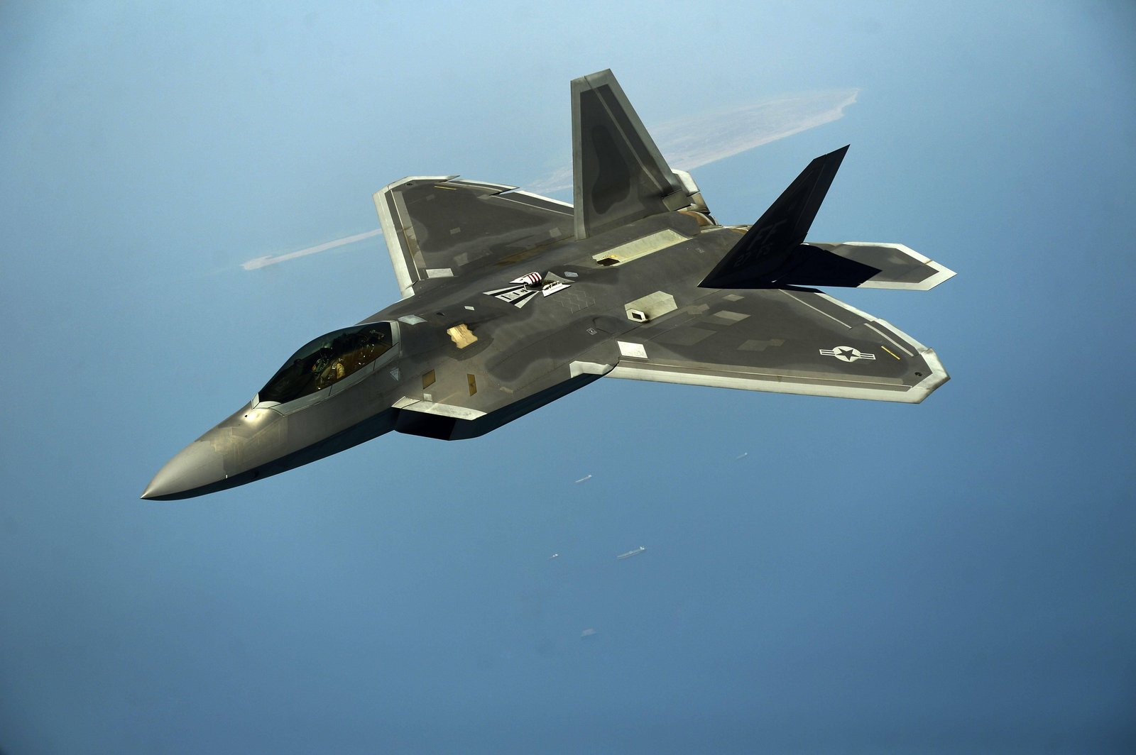 F-22 Raptor Jet Fighter Air Combat Wall Art