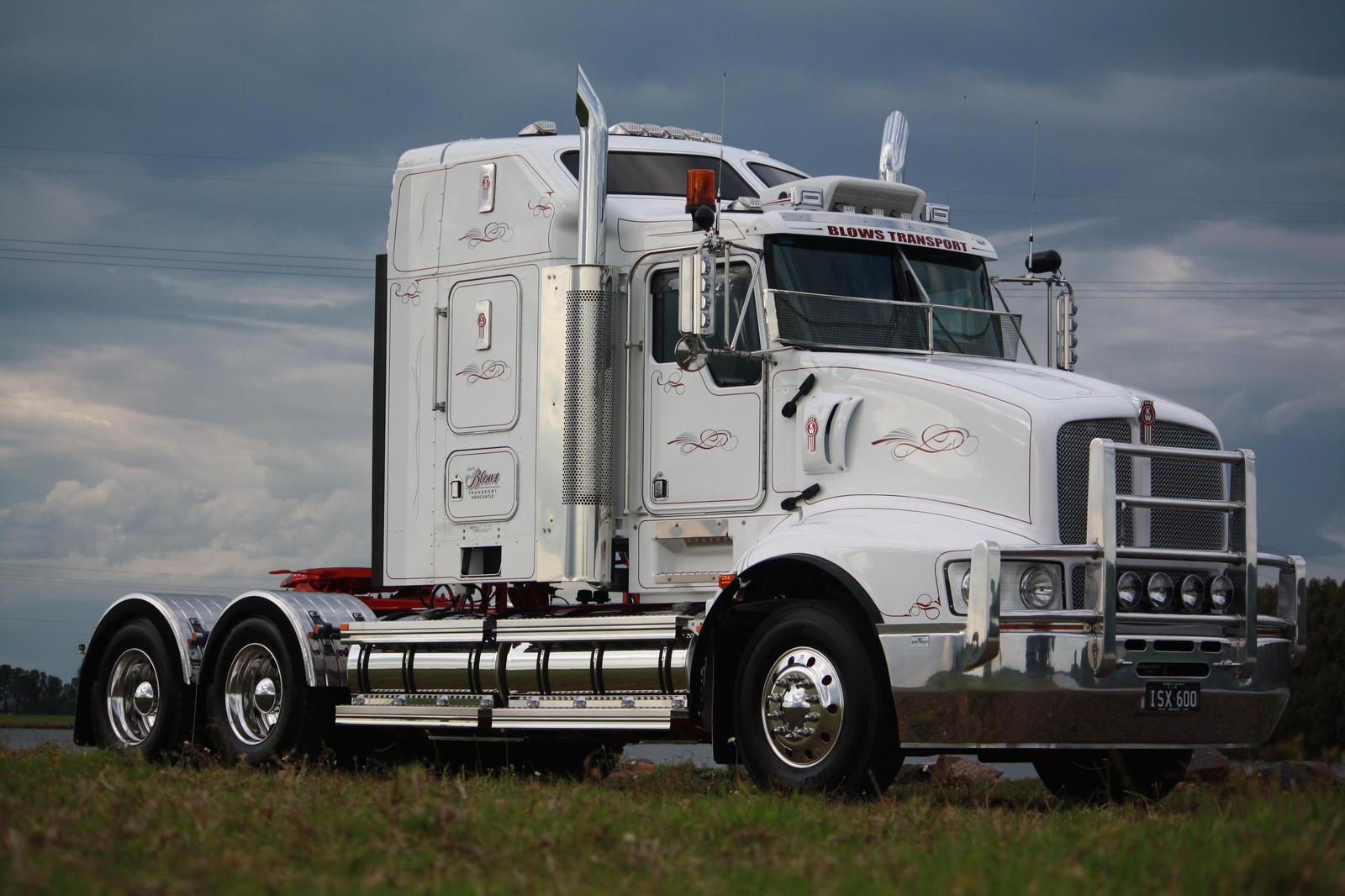 Majestic White Semi Truck Custom Art Wall Art