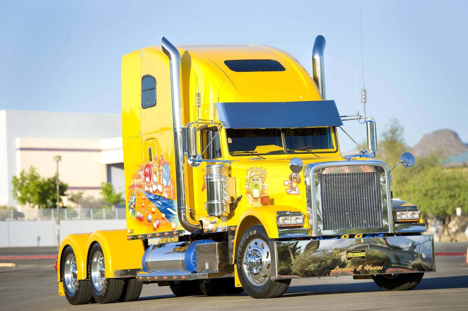 Vibrant Yellow Truck Art Wall Art