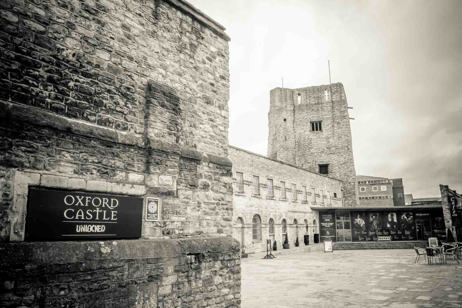 Oxford Castle Monochrome History Wall Art