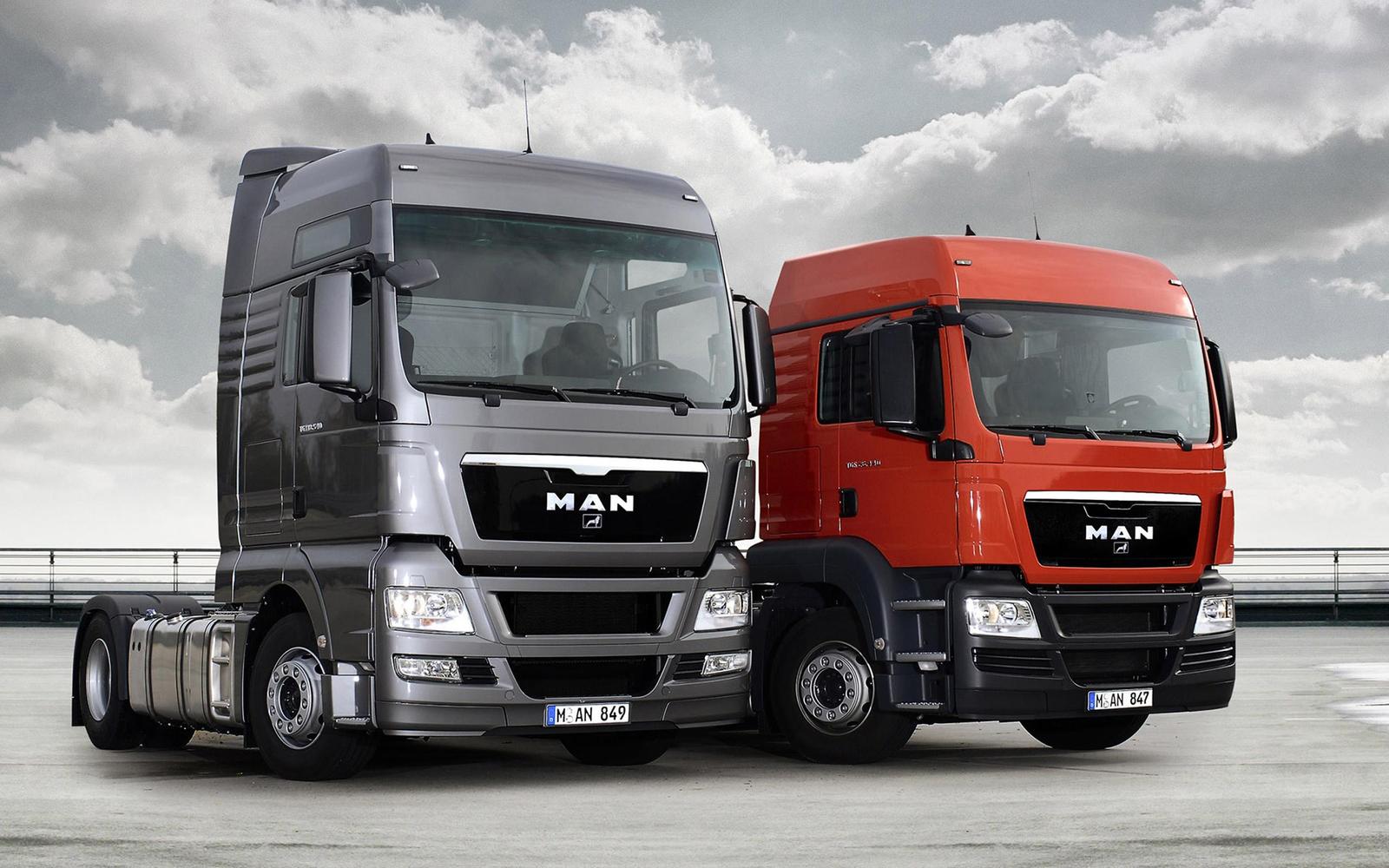 Powerful MAN Trucks Duo Wall Art