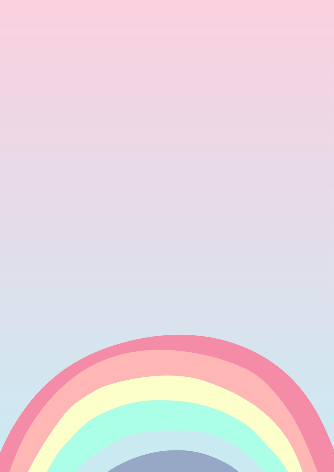 Pastel Rainbow Serenity Wall Art