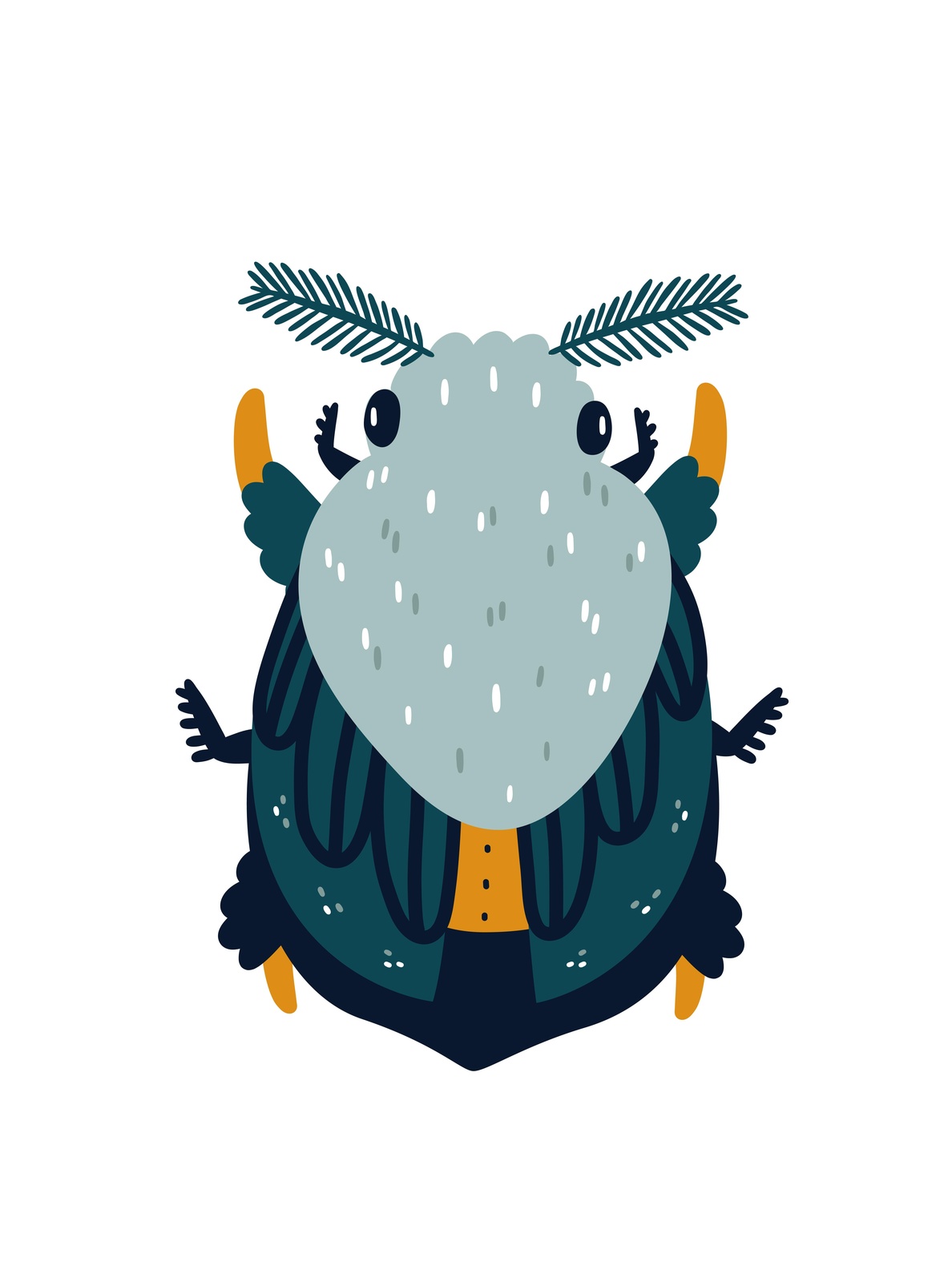 Whimsical Forest Creature Wall Art for Kids' Room