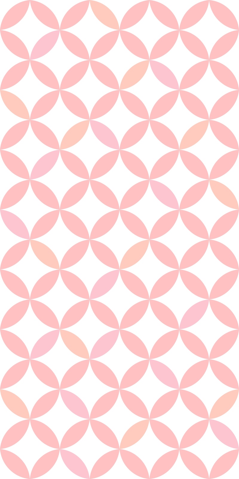 Soft Peach Geometric Pattern Wall Art