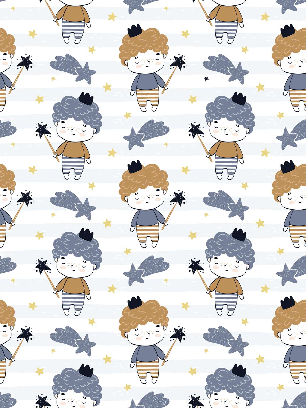 Whimsical Prince & Stars Wall Art