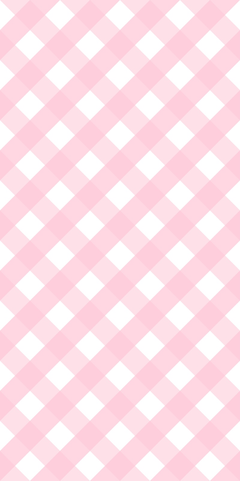 Soft Pink Gingham Diagonal Wall Art for Cozy Vibes