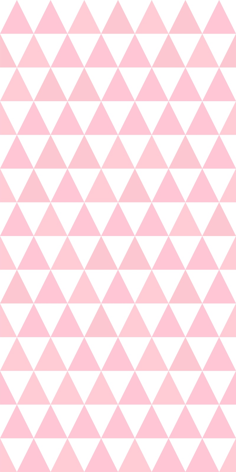 Geometric Pink Triangles Wall Art