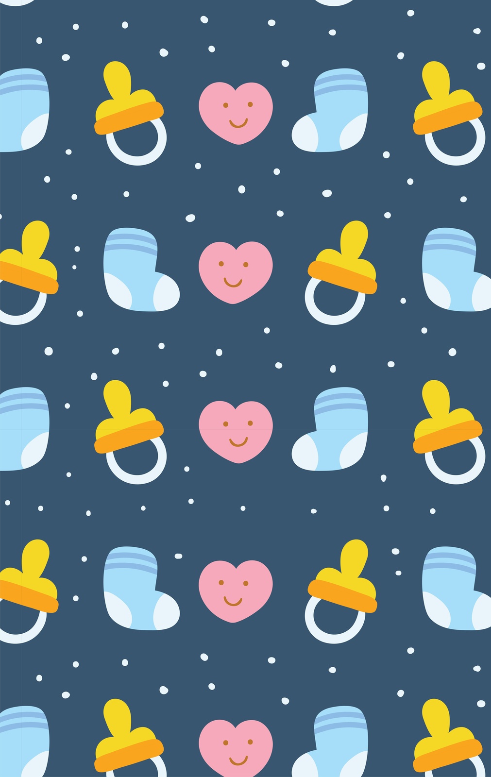 Cute Baby Socks & Pacifier Wall Art