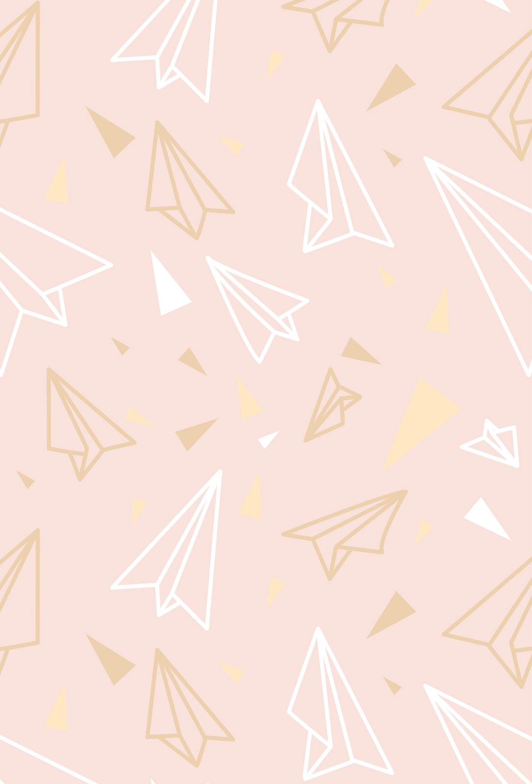 Whimsical Paper Planes Boho Chic Wall Art