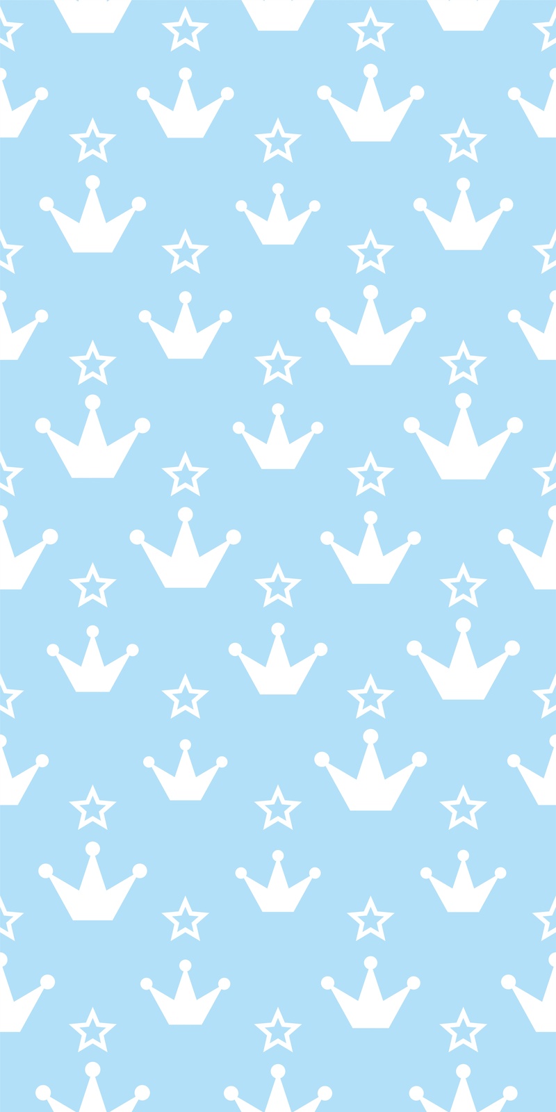 Charming Prince & Stars Baby Blue Wall Art