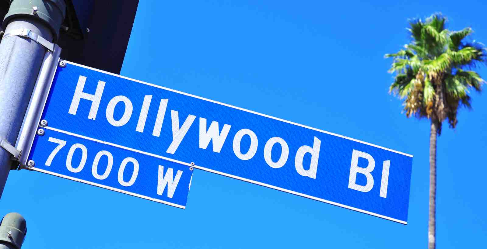 Hollywood Boulevard Street Sign Wall Art