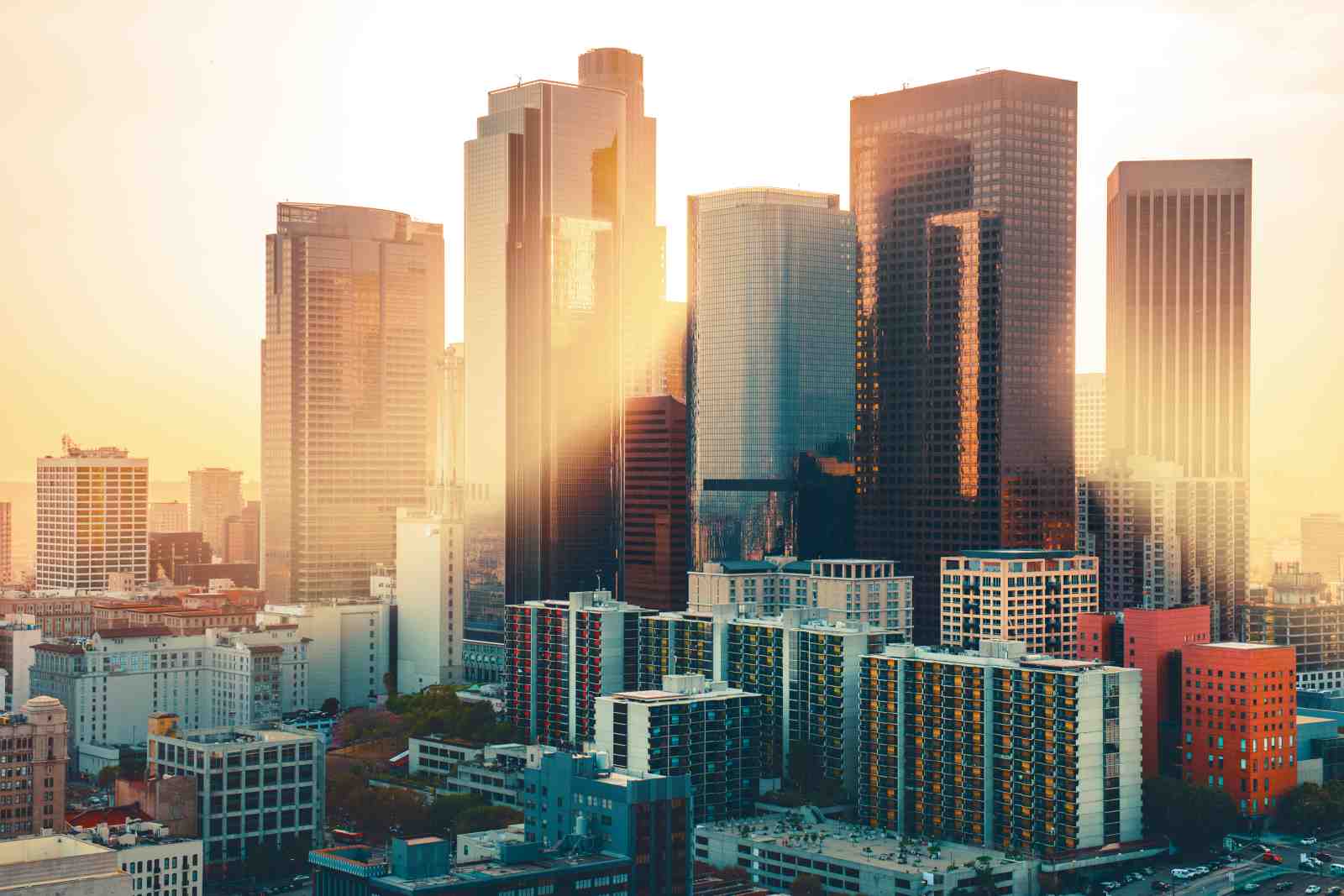 Urban Sunset Skyline Wall Art