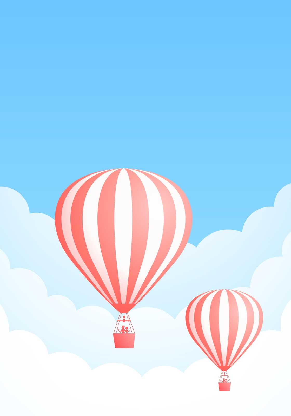Dreamy Hot Air Balloon Ride Wall Art