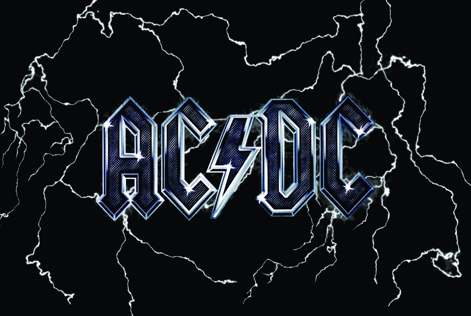 AC/DC Lightning Bolt Logo Wall Art