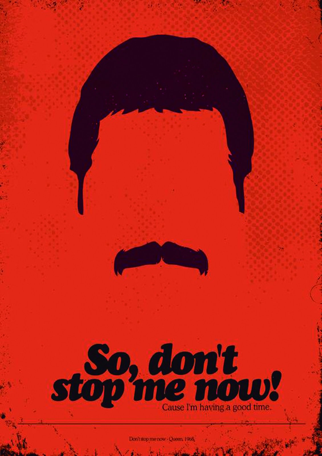 Freddie Mercury "Don't Stop Me Now" Wall Art