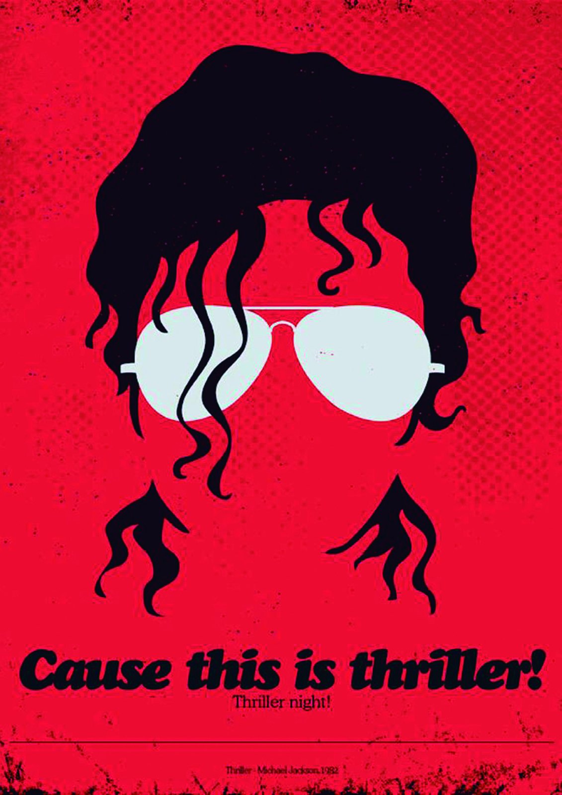 Michael Jackson Thriller Silhouette Wall Art