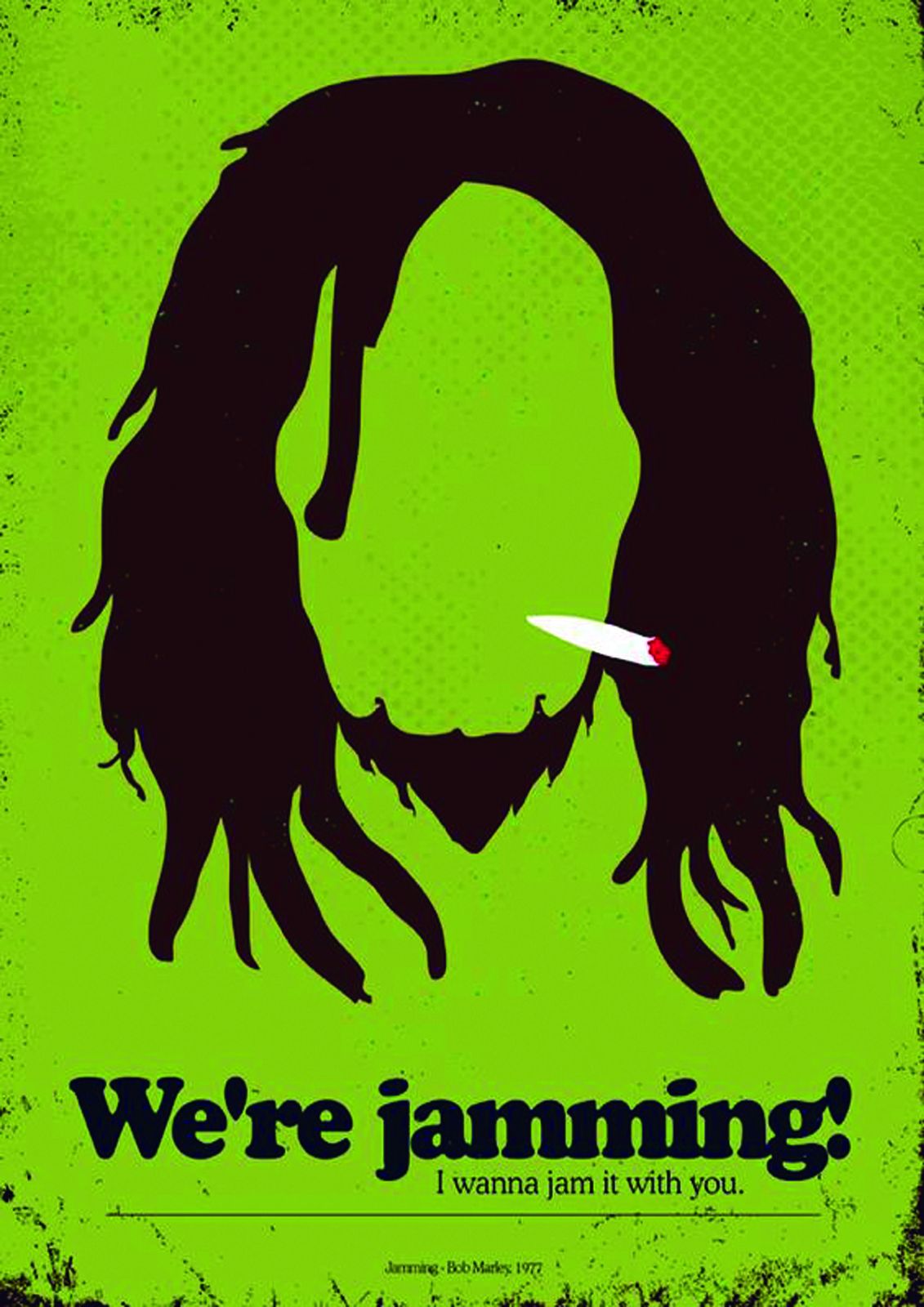 Bob Marley "We're Jamming" Poster Wall Art