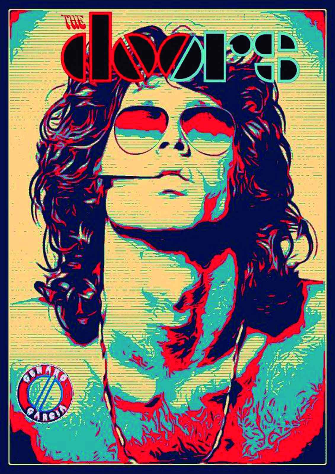 Jim Morrison Psychedelic Doors Wall Art