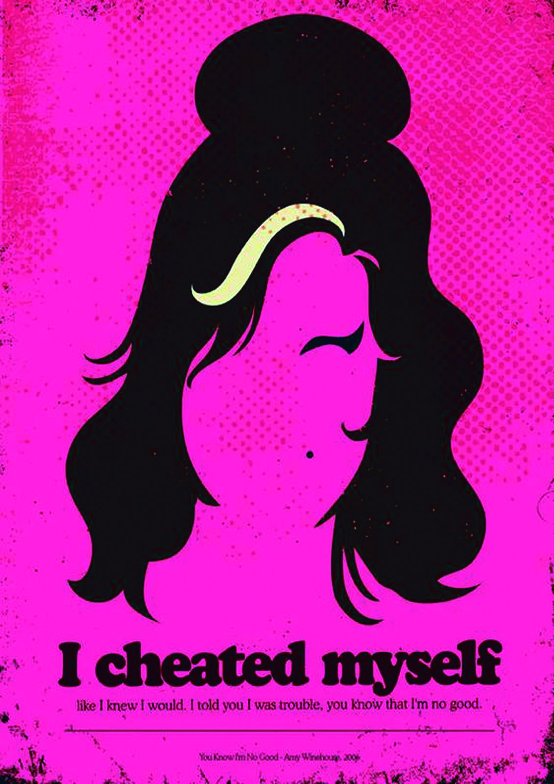 Amy Winehouse "I Cheated Myself" Wall Art