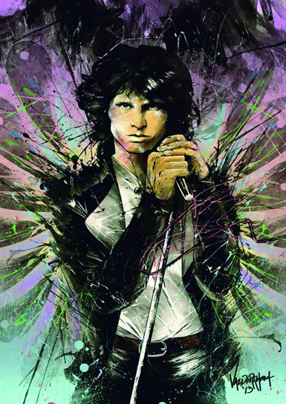 Psychedelic Jim Morrison Portrait Wall Art