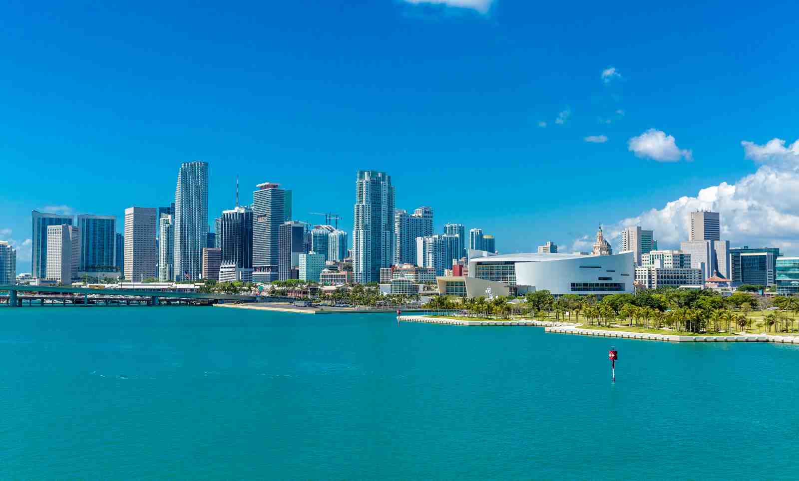Vibrant Miami Skyline Coastal Wall Art