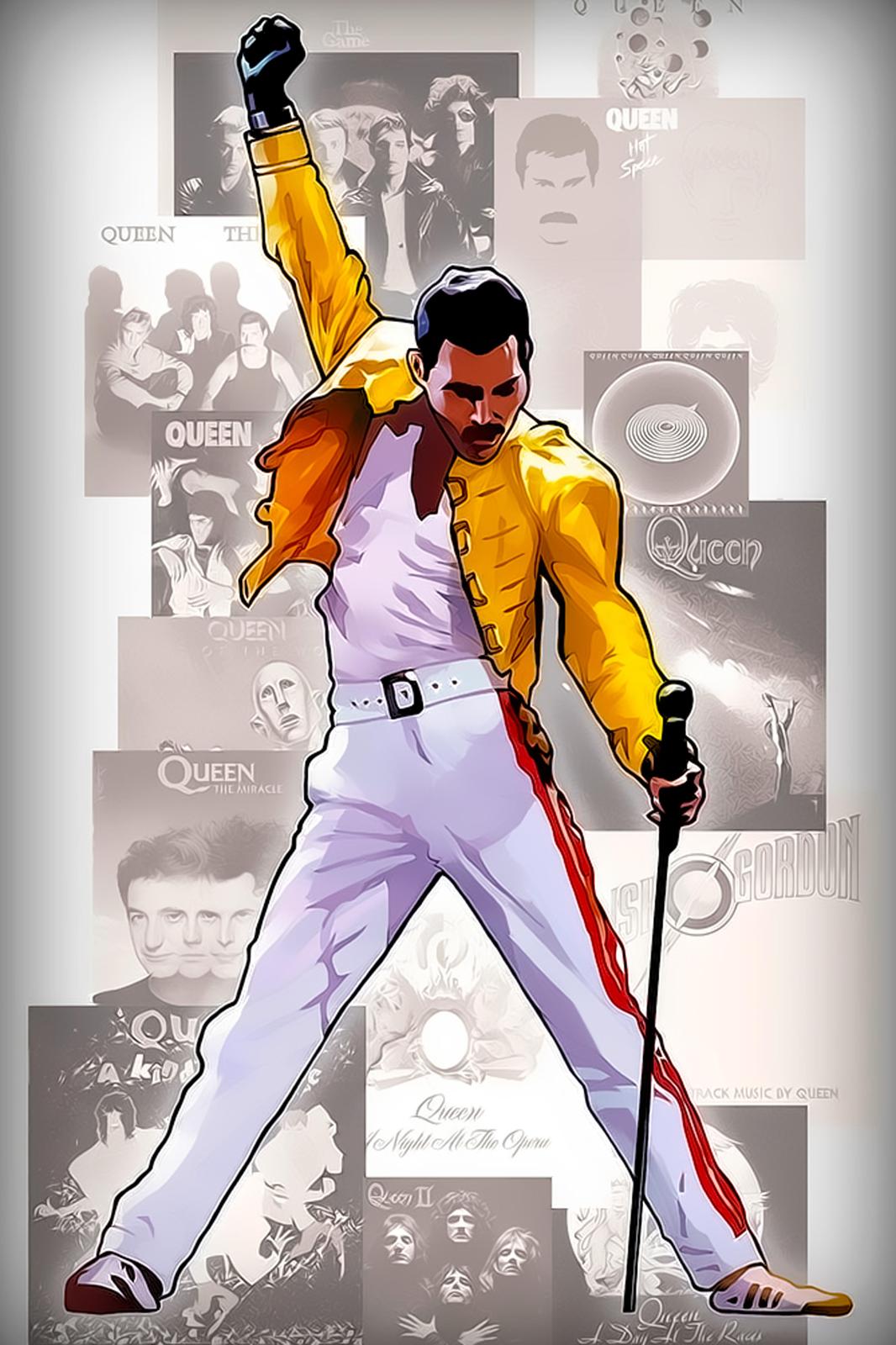 Freddie Mercury Rock Icon Wall Art