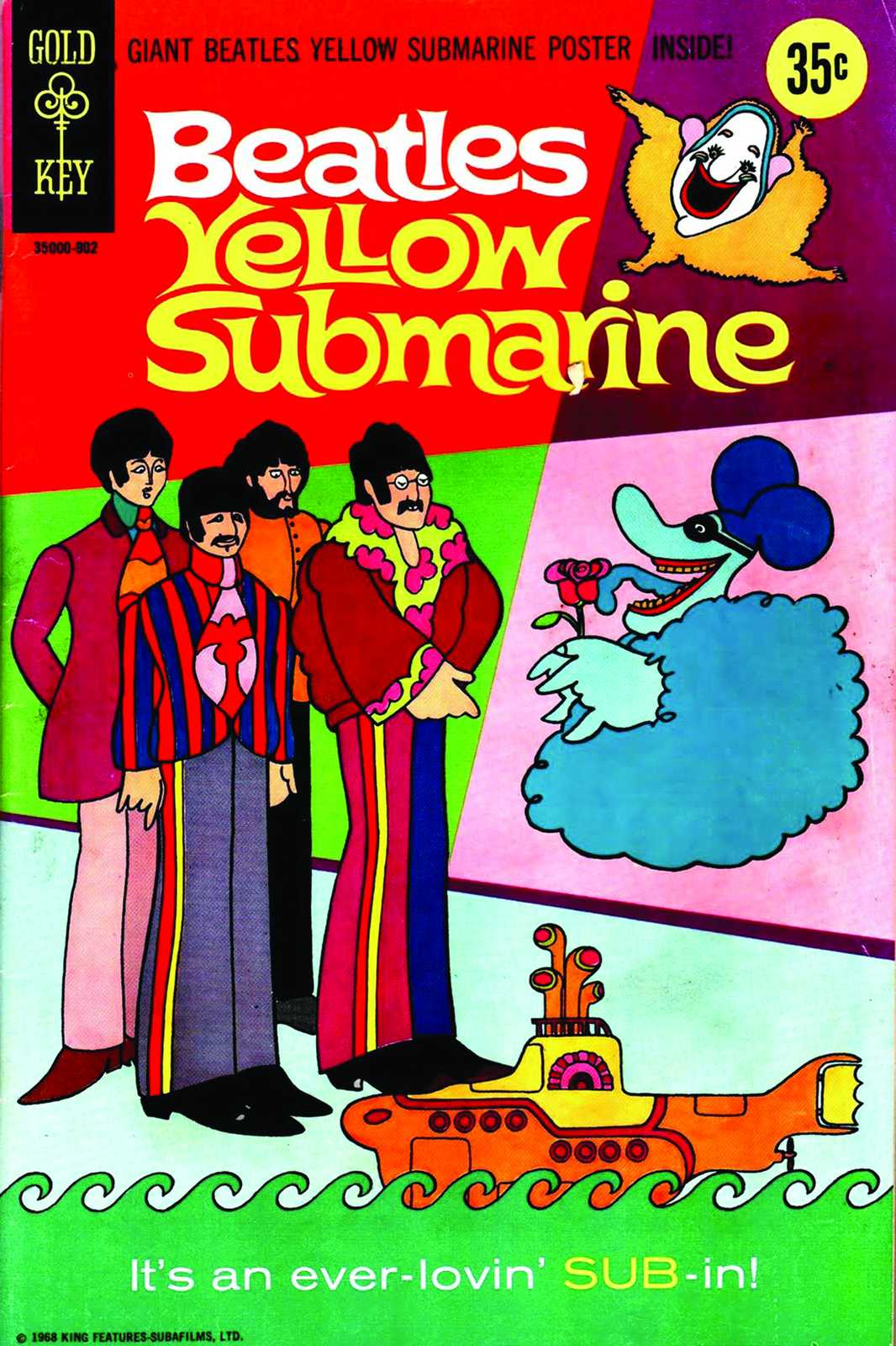 Vibrant Beatles Yellow Submarine Wall Art