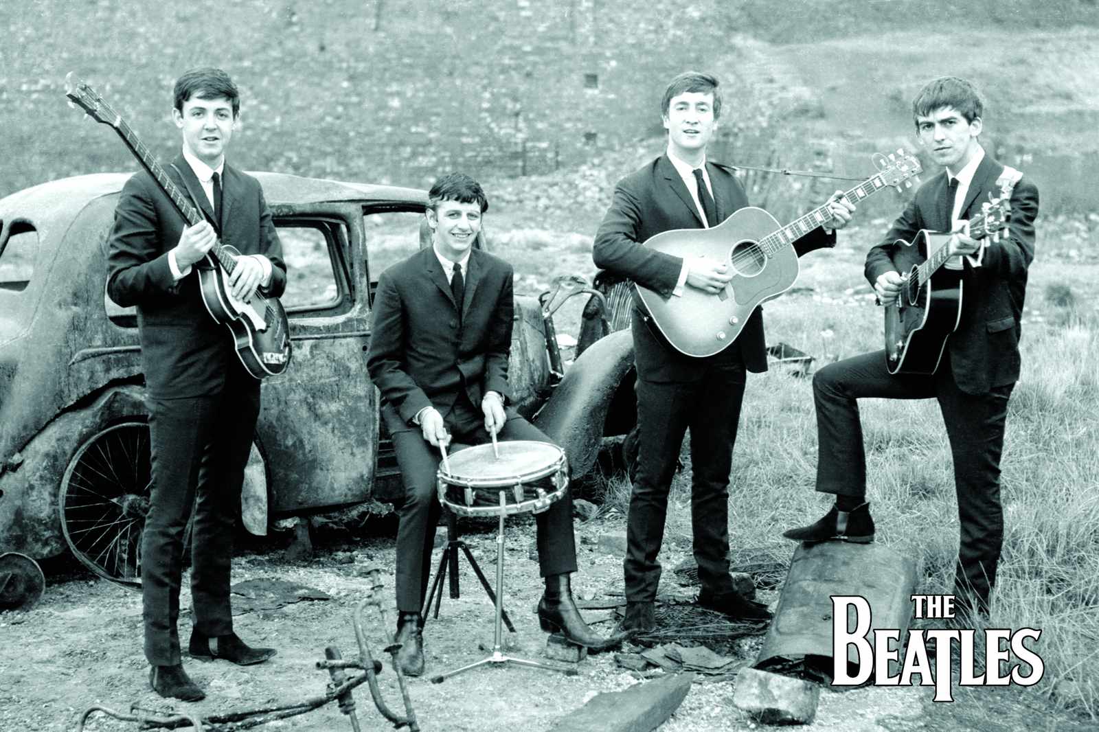 The Beatles Iconic Band Portrait Wall Art