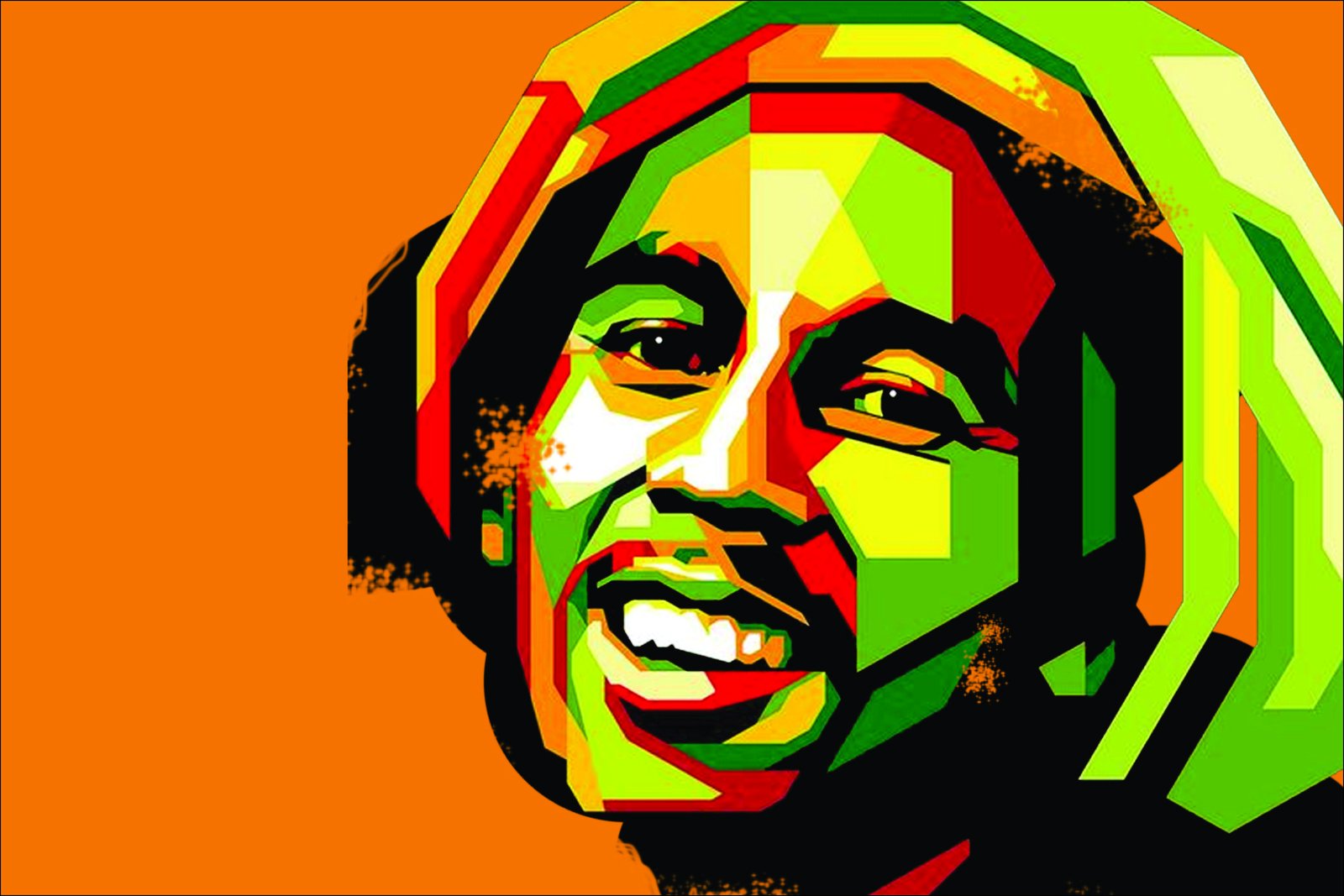 Vibrant Bob Marley Pop Art Wall Art