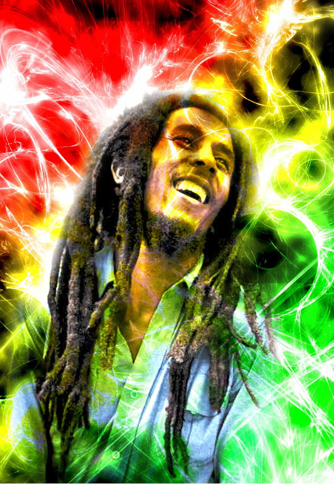 Bob Marley Vibrancy Wall Art