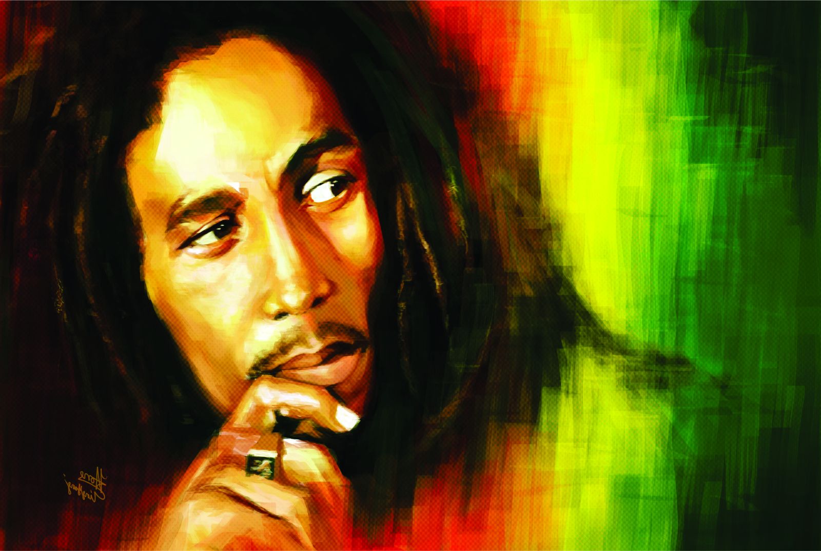 Bob Marley "One Love" Vibes Wall Art