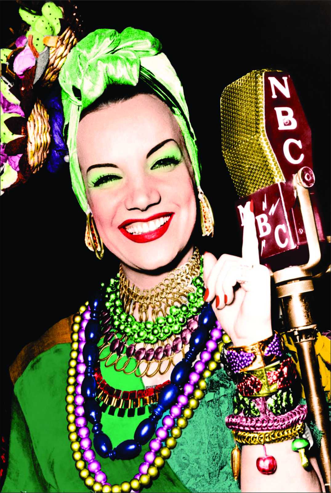 Vibrant Diva Retro Microphone Wall Art