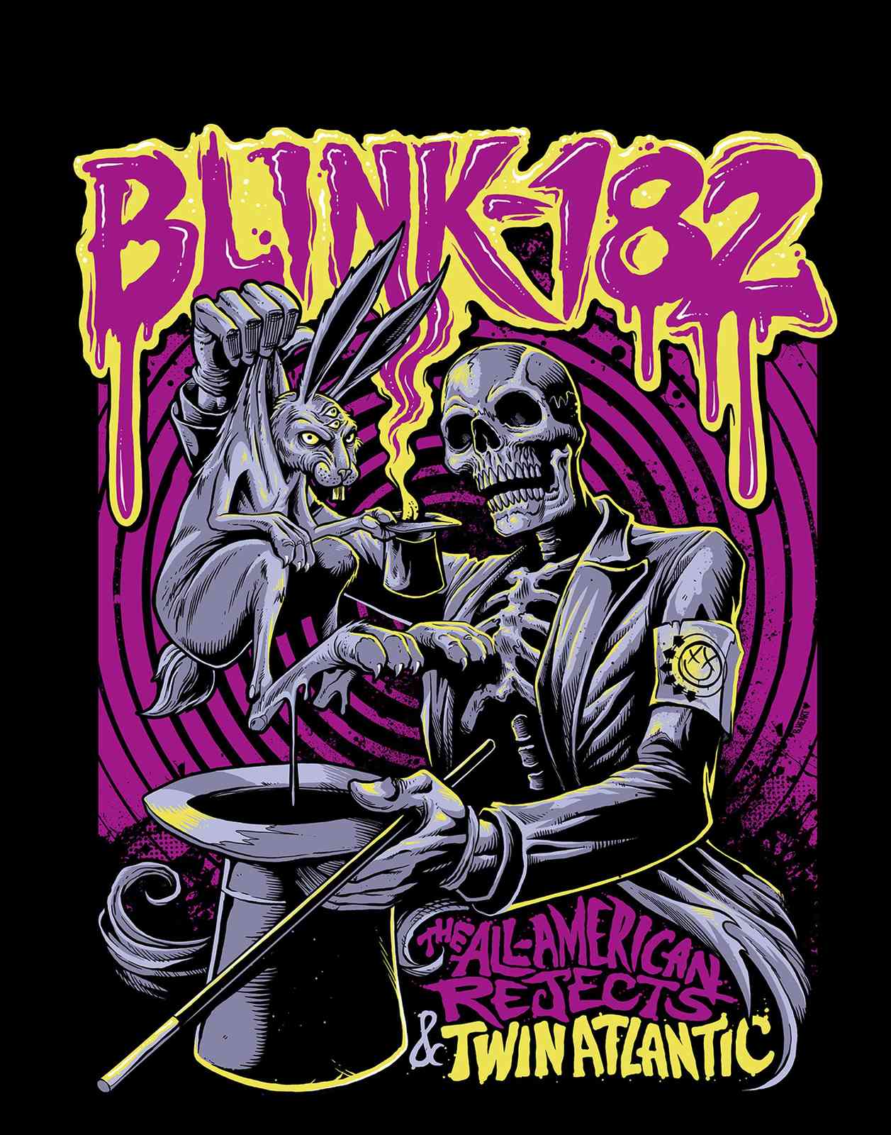 Blink-182 Skeleton Rabbit Magic Wall Art