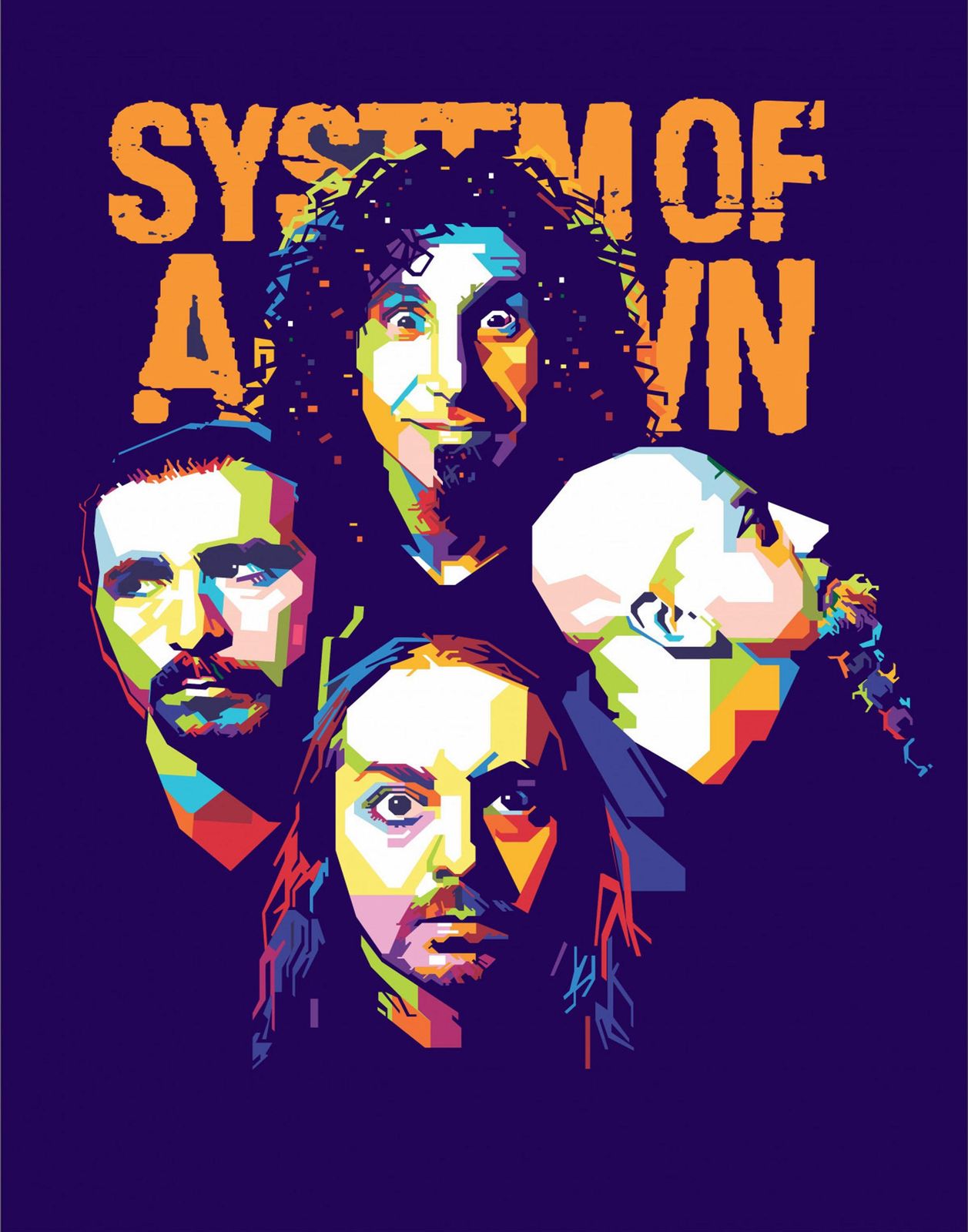 System Of A Down WPAP Wall Art