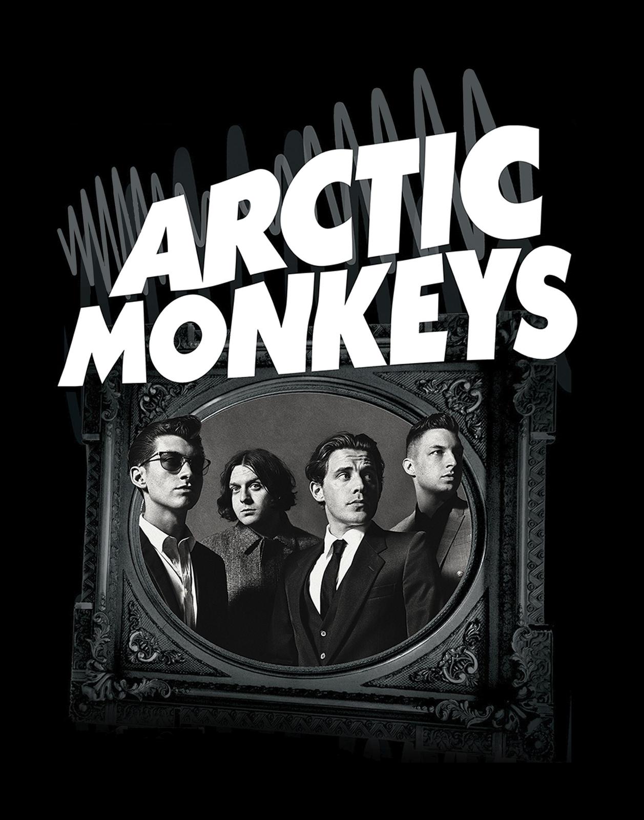 Arctic Monkeys Retro Band Portrait Wall Art