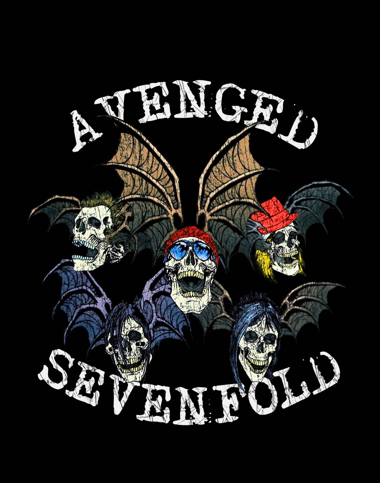 Avenged Sevenfold Skulls Rock Band Wall Art