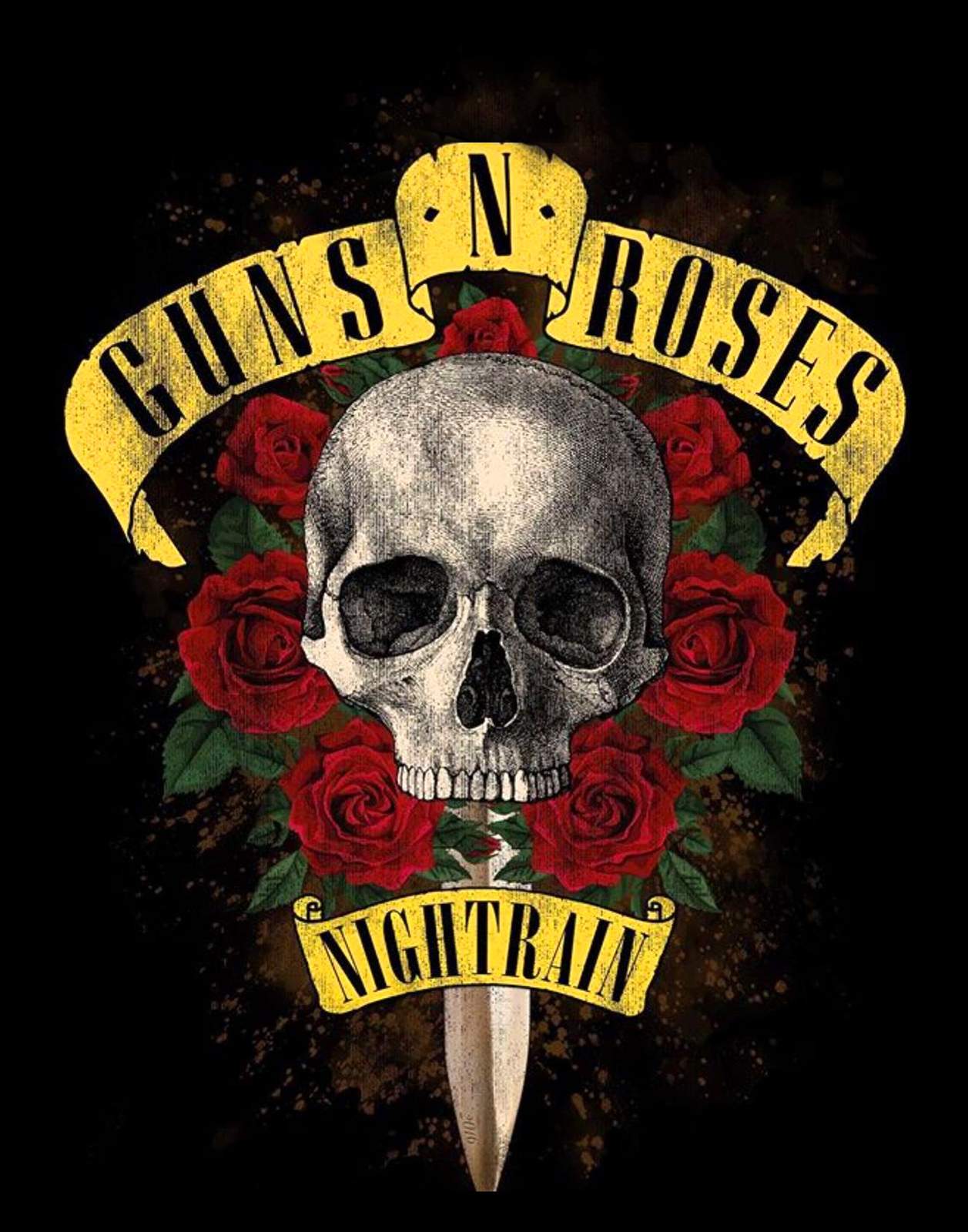 Guns N' Roses Nightrain Skull Art Wall Art