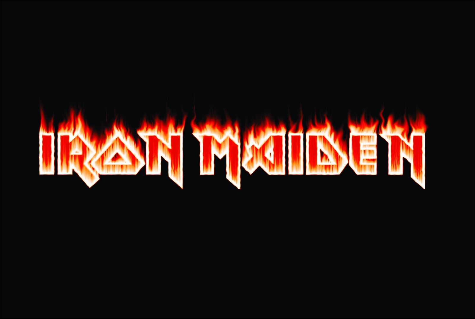 Iron Maiden Fire Logo Wall Art