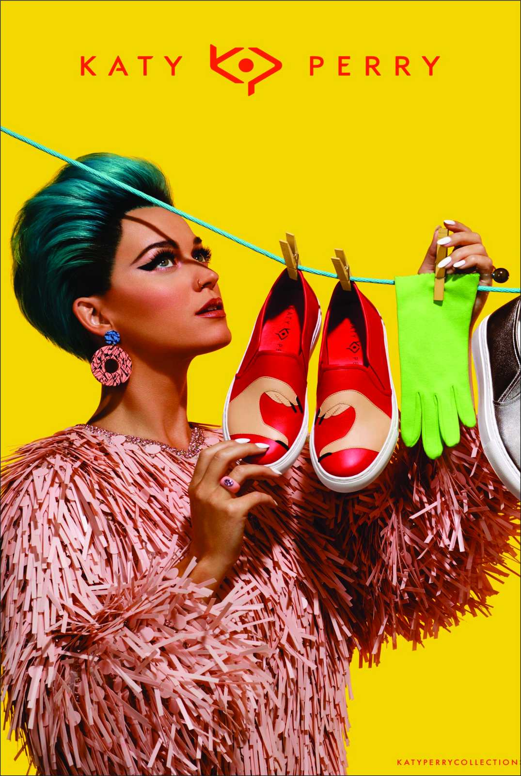 Katy Perry Flamingo Shoes Wall Art