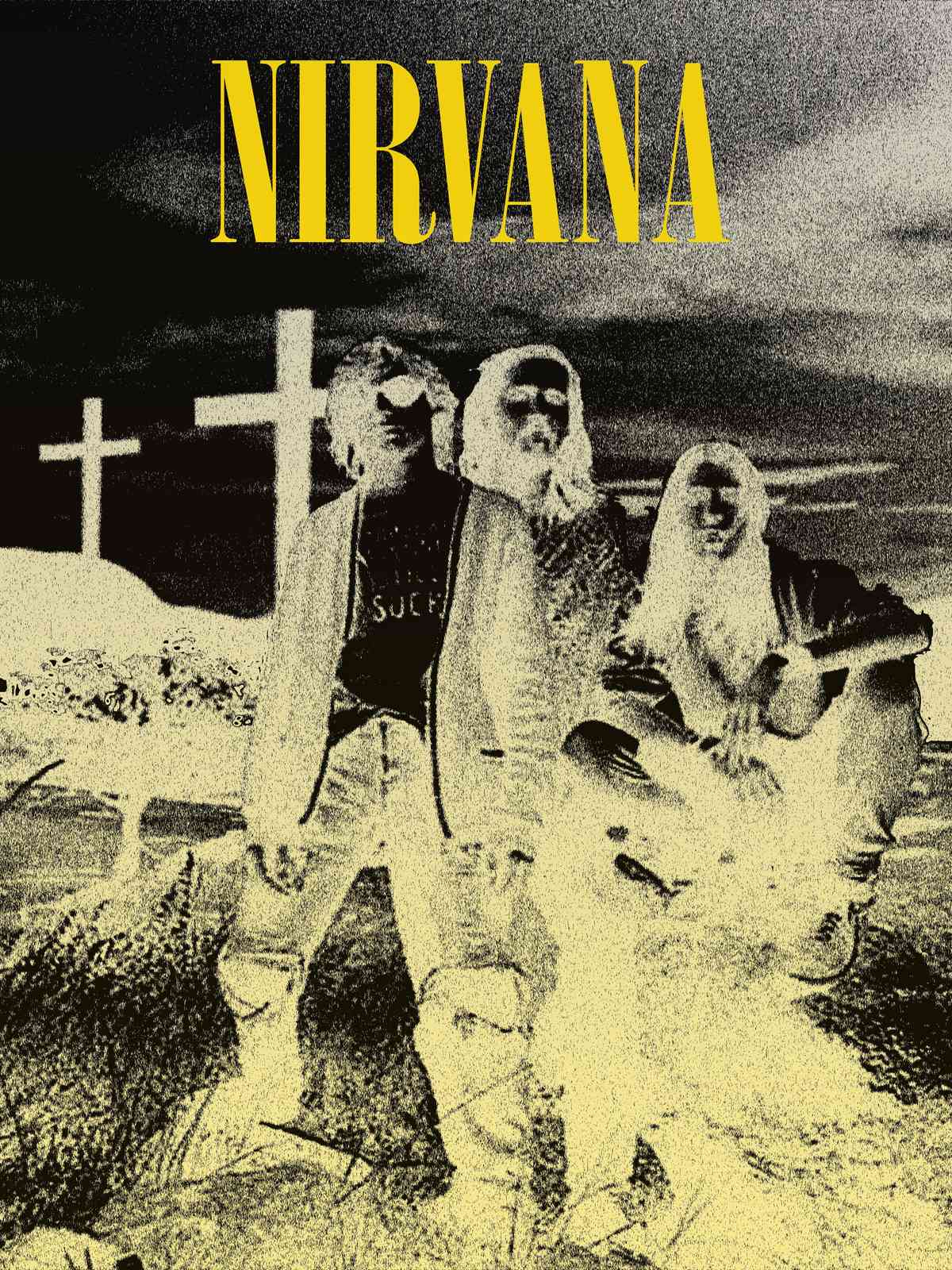 Iconic Nirvana Band "Nevermind" Album Art Wall Art
