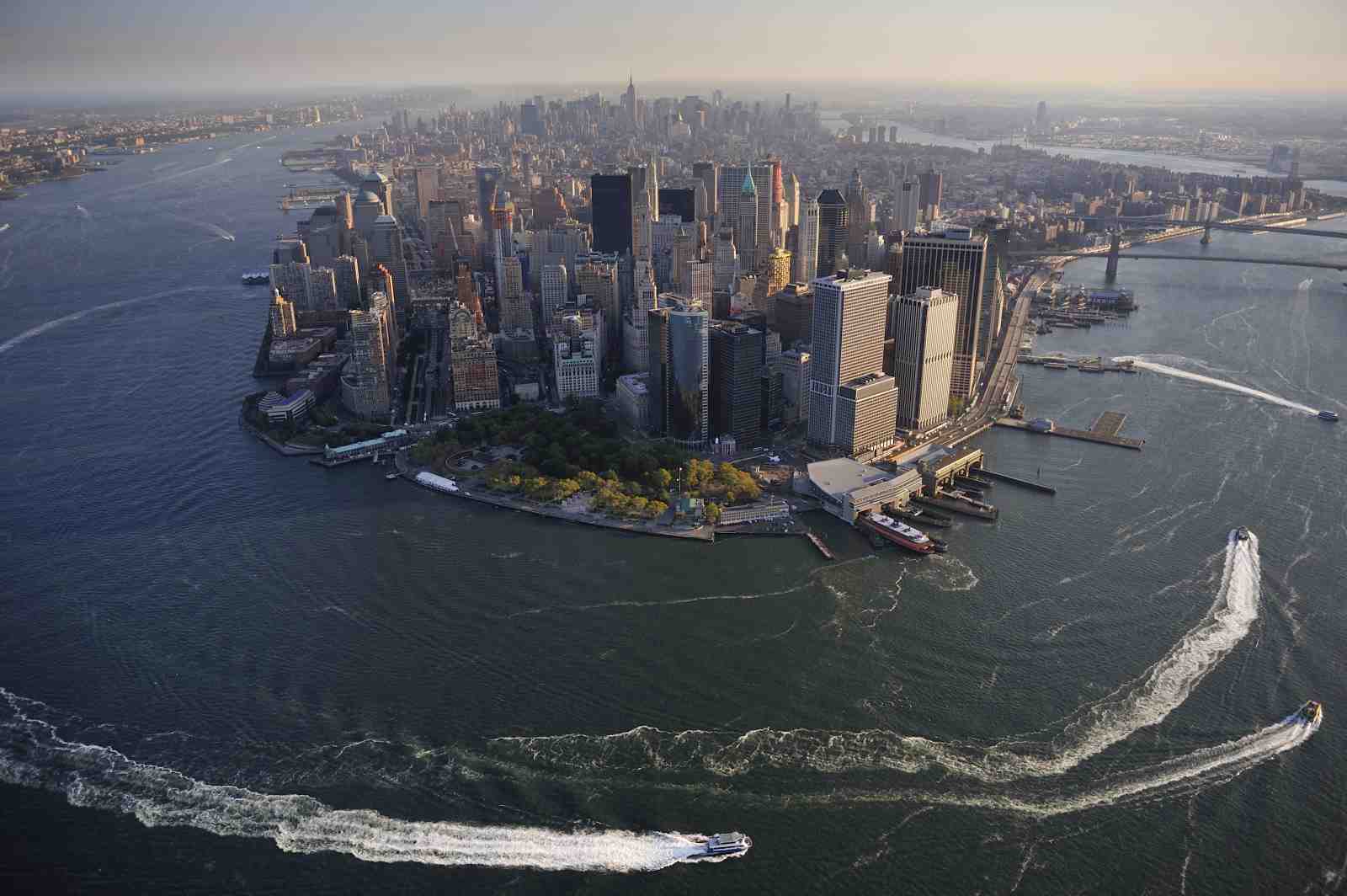 NYC Skyline Aerial View Wall Art